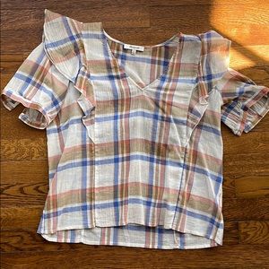 Madewell plaid top